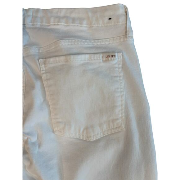 JEN7 BY 7 FOR ALL MANKIND WHITE CROPPED SKINNY JEANS SIZE 10 - Picture 6 of 8